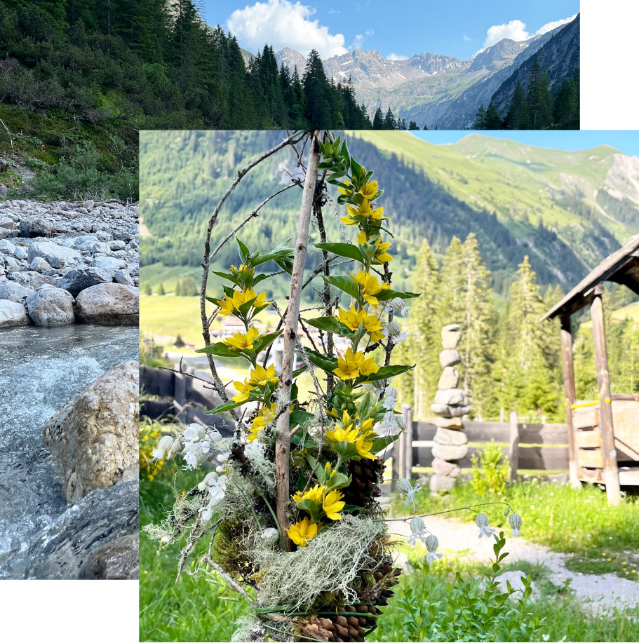 Wald-Workshop in Tirol mit Naturmaterialien und kreativem Gestalten